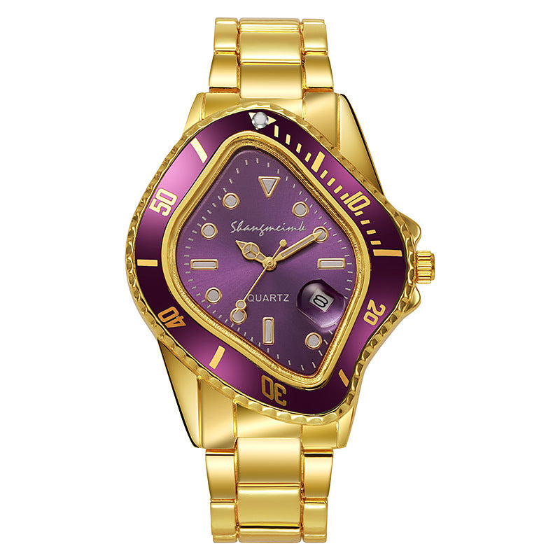 Twisted Submariner Set Alloy Steel Band Waterproof Casual Watch - MERGE.DAY.1.FREESTYLE