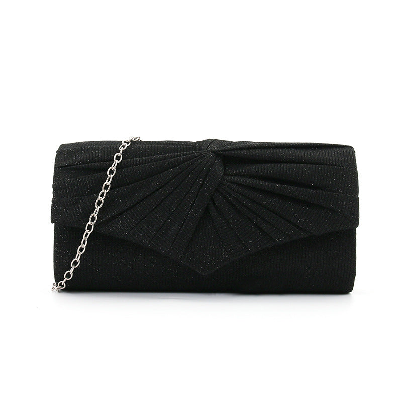 Pleated lace women's bag, solid color Clutch handbag - MERGE.DAY.1.FREESTYLE