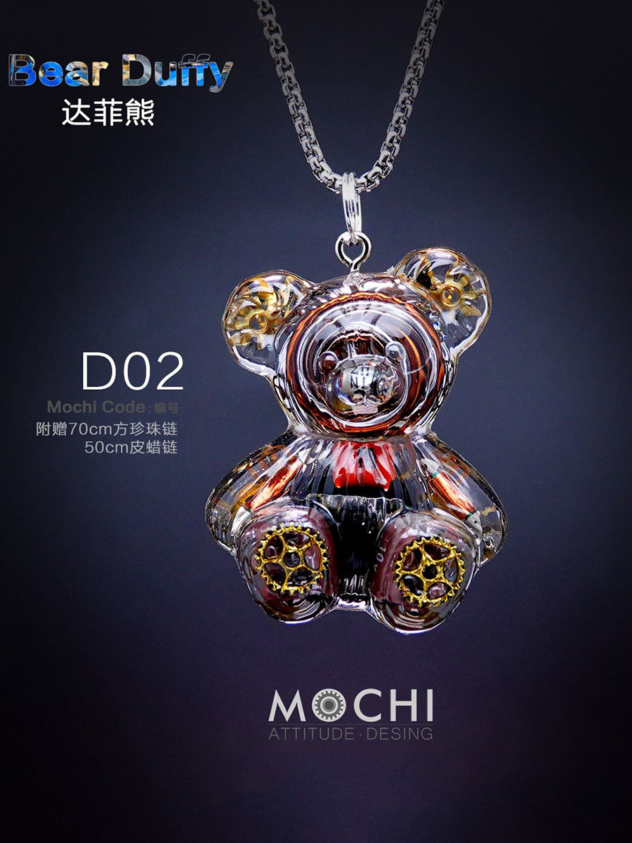 Creative Cyberpunk Duffy Bear Couple Necklace Sweatshirt Pendant - MERGE.DAY.1.FREESTYLE