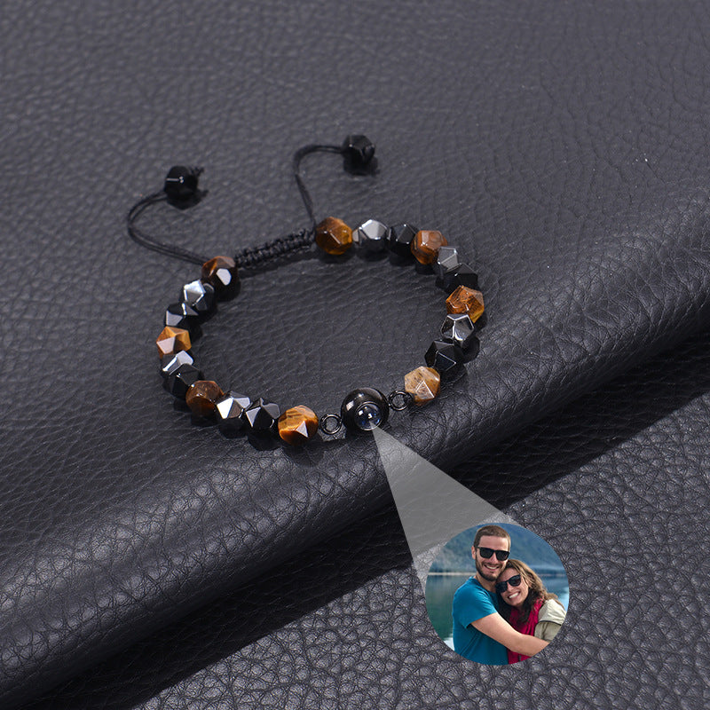 Obsidian Photo projection Customized Bracelet - MERGE.DAY.1.FREESTYLE