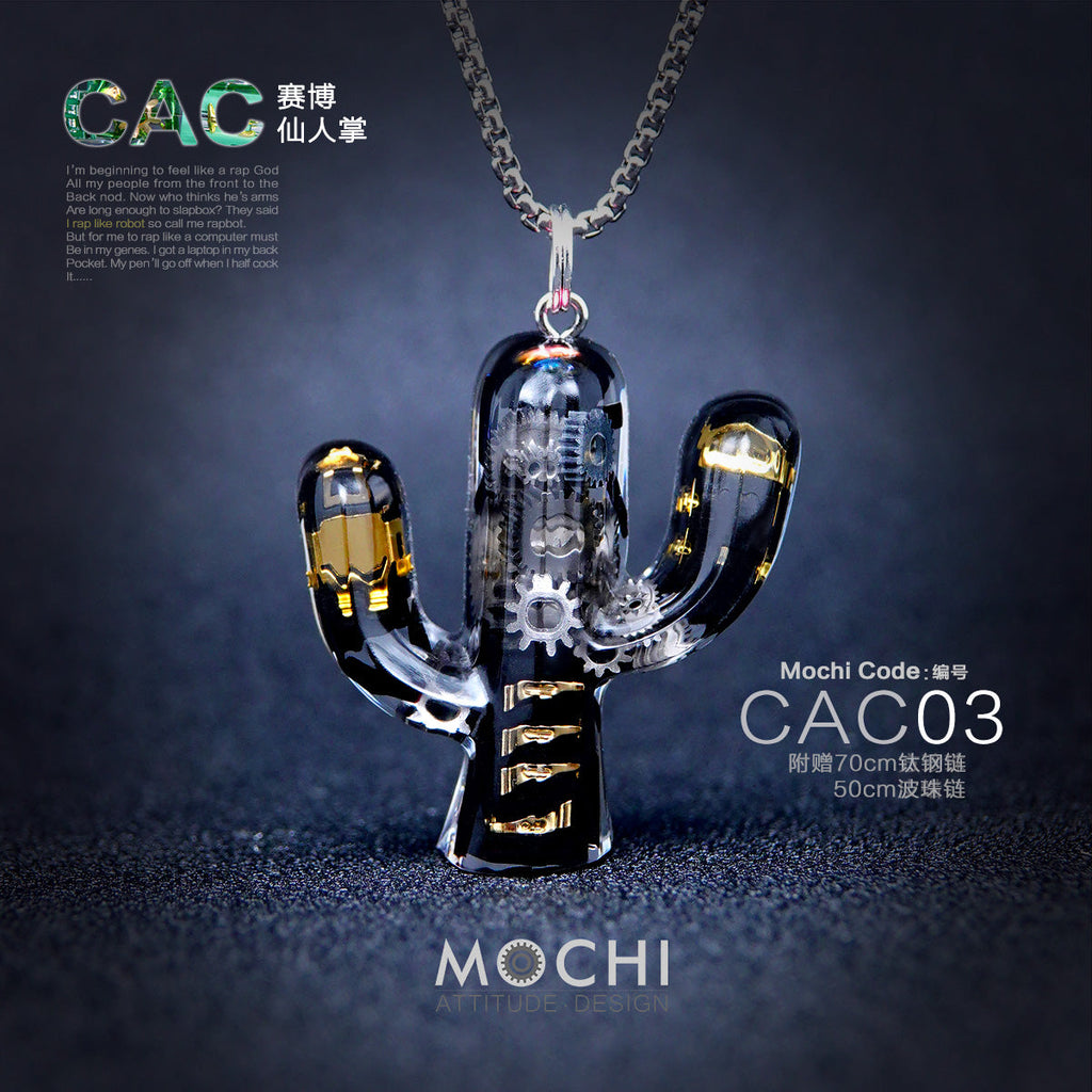 Original Cactus Necklace Delicate Cyberpunk Clavicle Chain - MERGE.DAY.1.FREESTYLE