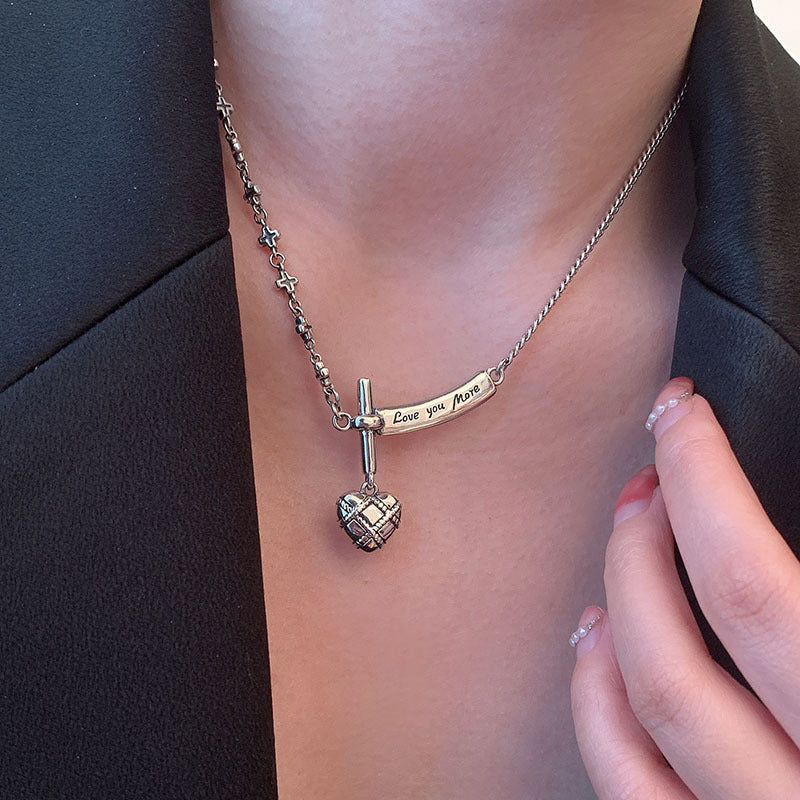 Love cross necklace women's personality hip hop clavicle necklace - MERGE.DAY.1.FREESTYLE