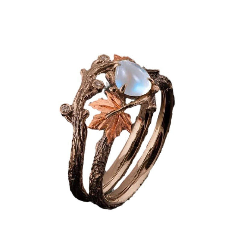 Retro maple leaf ring - MERGE.DAY.1.FREESTYLE