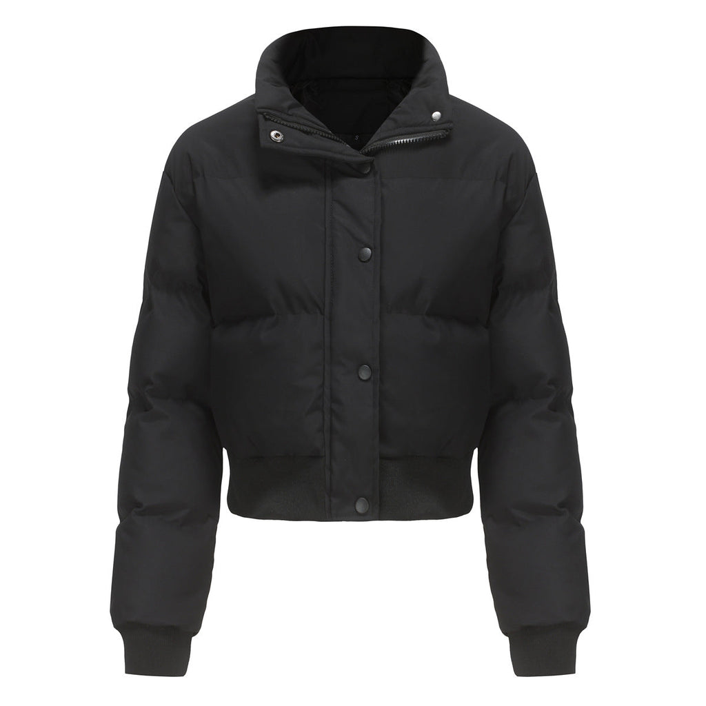 Autumn and winter women's short long-sleeved turtleneck warm jacket - MERGE.DAY.1.FREESTYLE