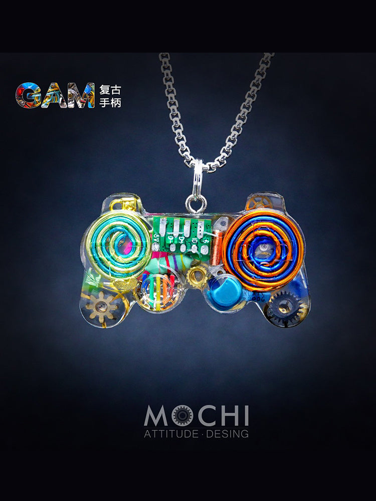 Original Cyberpunk Retro Industrial Wind Necklace Hip Hop Gamepad Pendant - MERGE.DAY.1.FREESTYLE