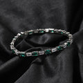 Hip-hop zircon-encrusted emerald color-matching tennis chain - MERGE.DAY.1.FREESTYLE