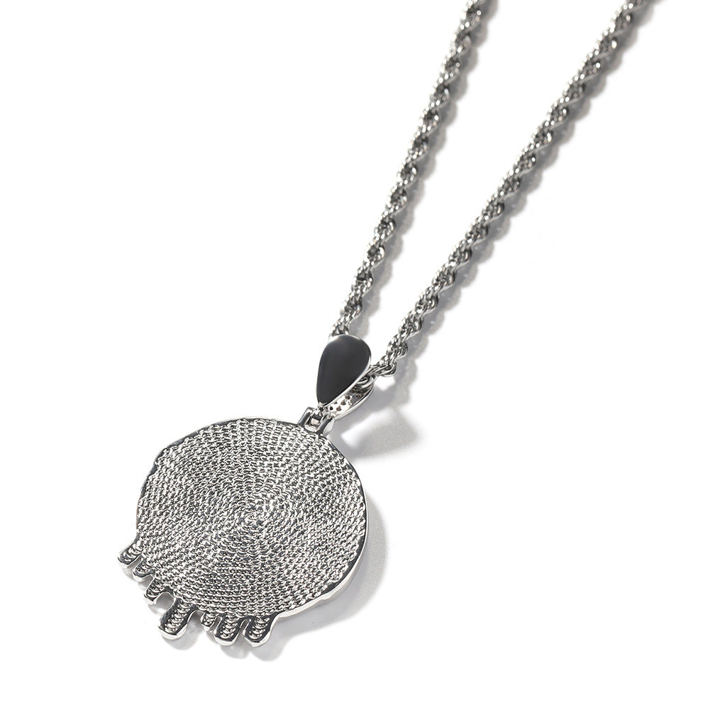 Hip hop round water drop diy photo pendant - MERGE.DAY.1.FREESTYLE