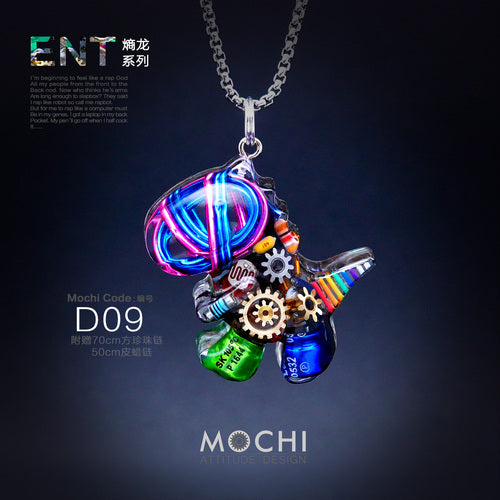 Original Cyberpunk Little Dinosaur Delicate High Design Couple Necklace - MERGE.DAY.1.FREESTYLE