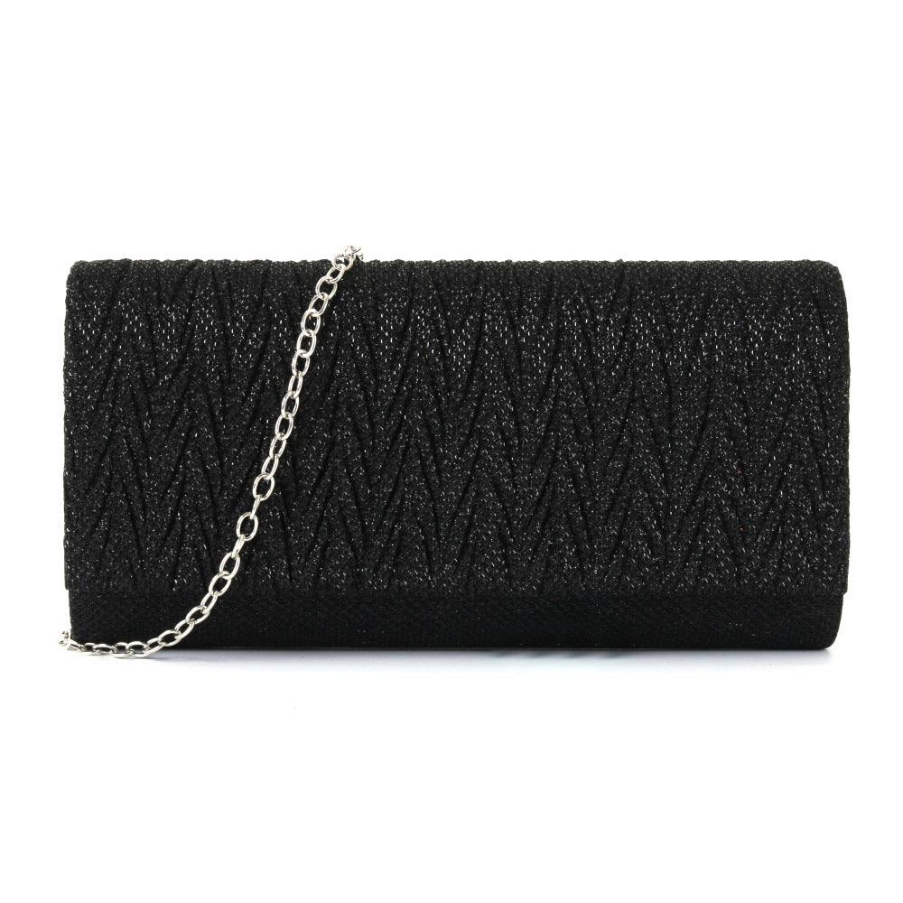 Fantasy shiny pleated clutch bag - MERGE.DAY.1.FREESTYLE