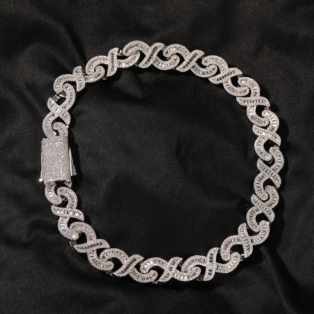 15mm Diamond Geometric Infinity Cuban Chain - MERGE.DAY.1.FREESTYLE