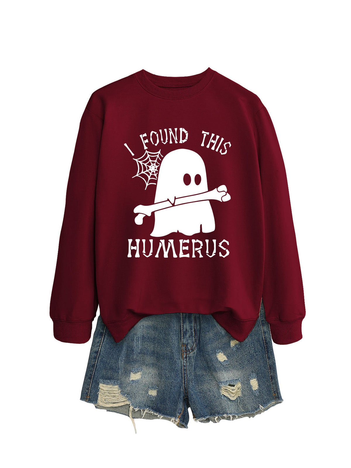 I FOUND THIS HUMERUS round neck loose sweatshirt - MERGE.DAY.1.FREESTYLE