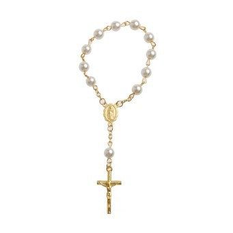 rosary love angel wings bracelet - MERGE.DAY.1.FREESTYLE