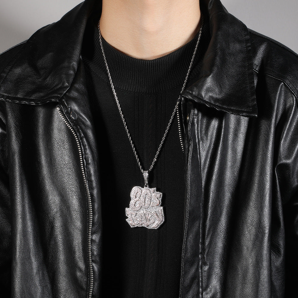 80Sbaby hip-hop diamond necklace - MERGE.DAY.1.FREESTYLE