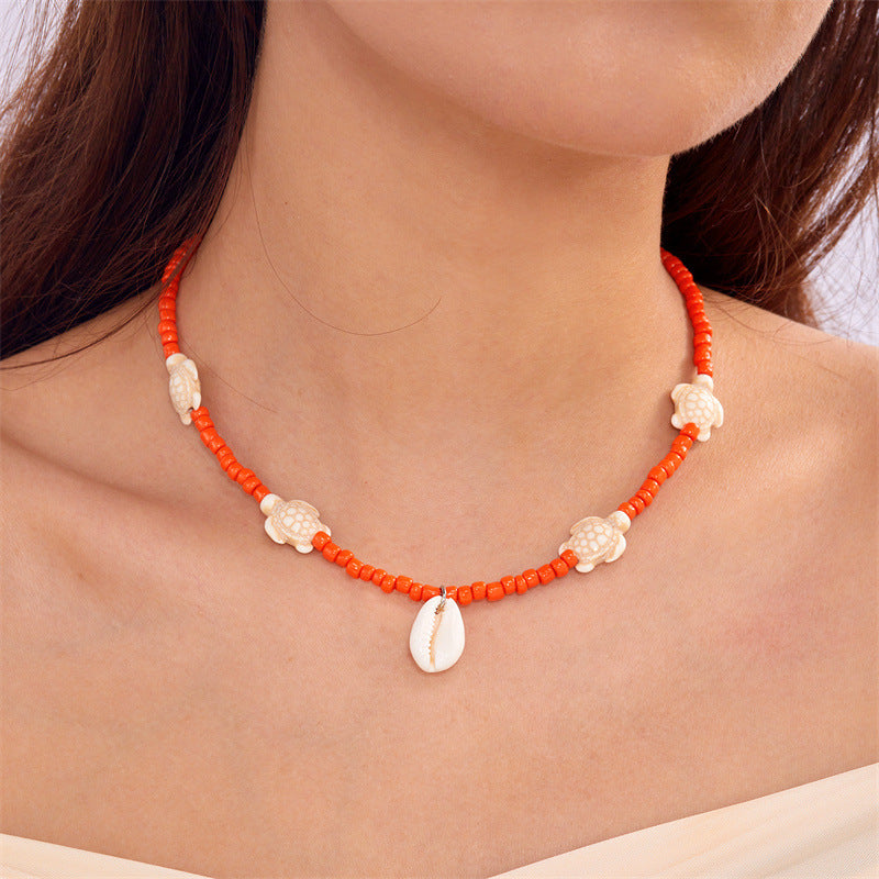 starfish necklace pearl multi-layer stacking necklace - MERGE.DAY.1.FREESTYLE