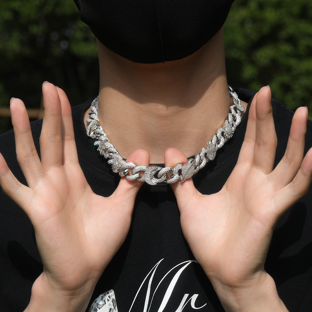 Hip-hop zircon-encrusted sun, star and eye necklace - MERGE.DAY.1.FREESTYLE