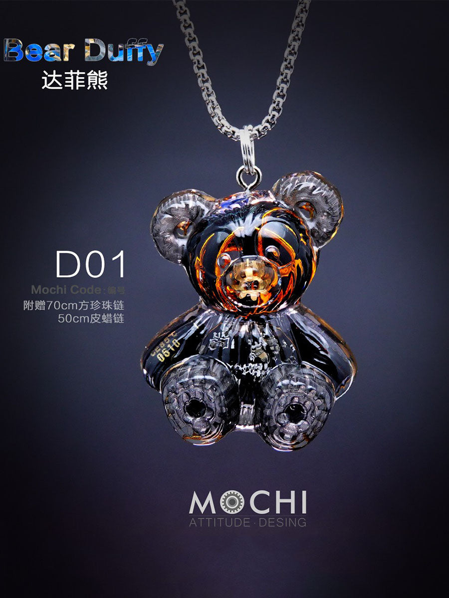 Creative Cyberpunk Duffy Bear Couple Necklace Sweatshirt Pendant - MERGE.DAY.1.FREESTYLE