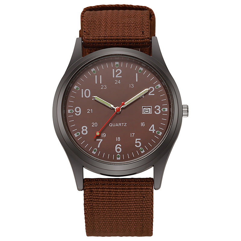 Canvas men's casual fashion gift watch, quartz watch - MERGE.DAY.1.FREESTYLE
