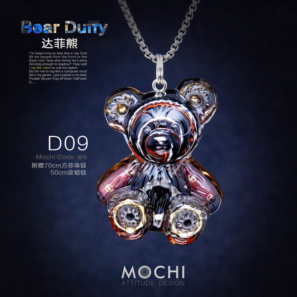 Creative Cyberpunk Duffy Bear Couple Necklace Sweatshirt Pendant - MERGE.DAY.1.FREESTYLE