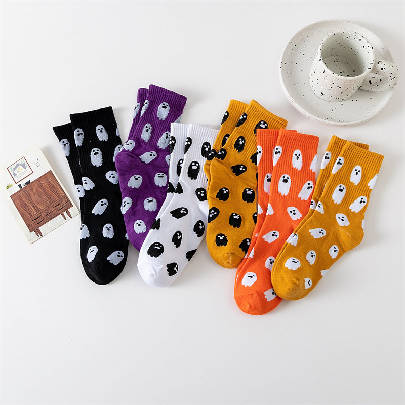 Halloween ghost middle-tube socks - MERGE.DAY.1.FREESTYLE