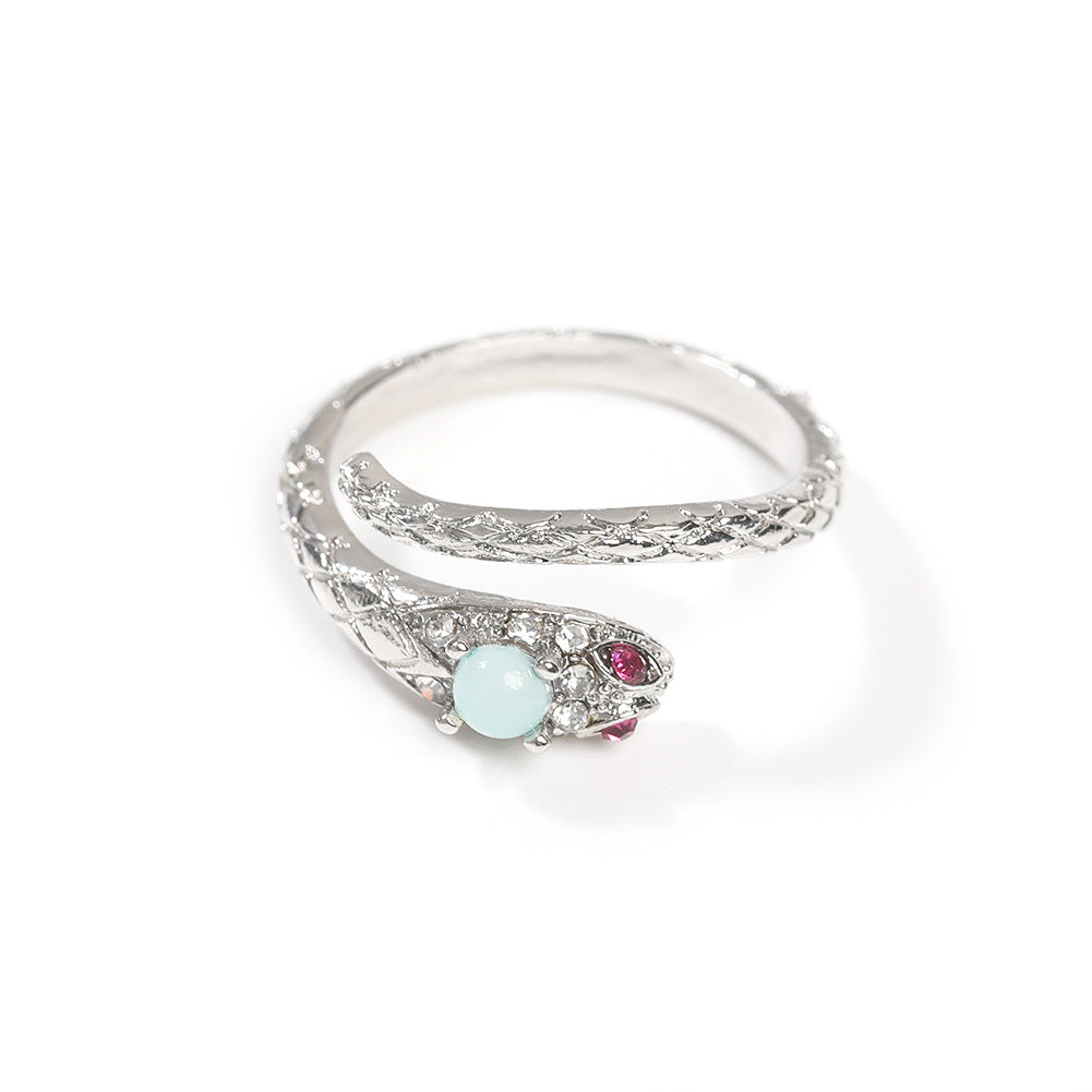Zircon snake open ring - MERGE.DAY.1.FREESTYLE