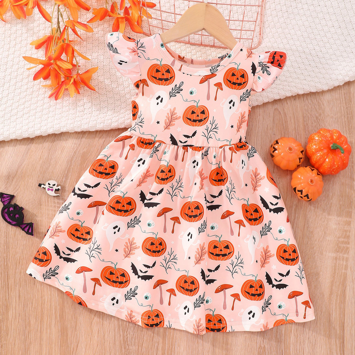 Halloween Christmas children's clothing print dresses - MERGE.DAY.1.FREESTYLE