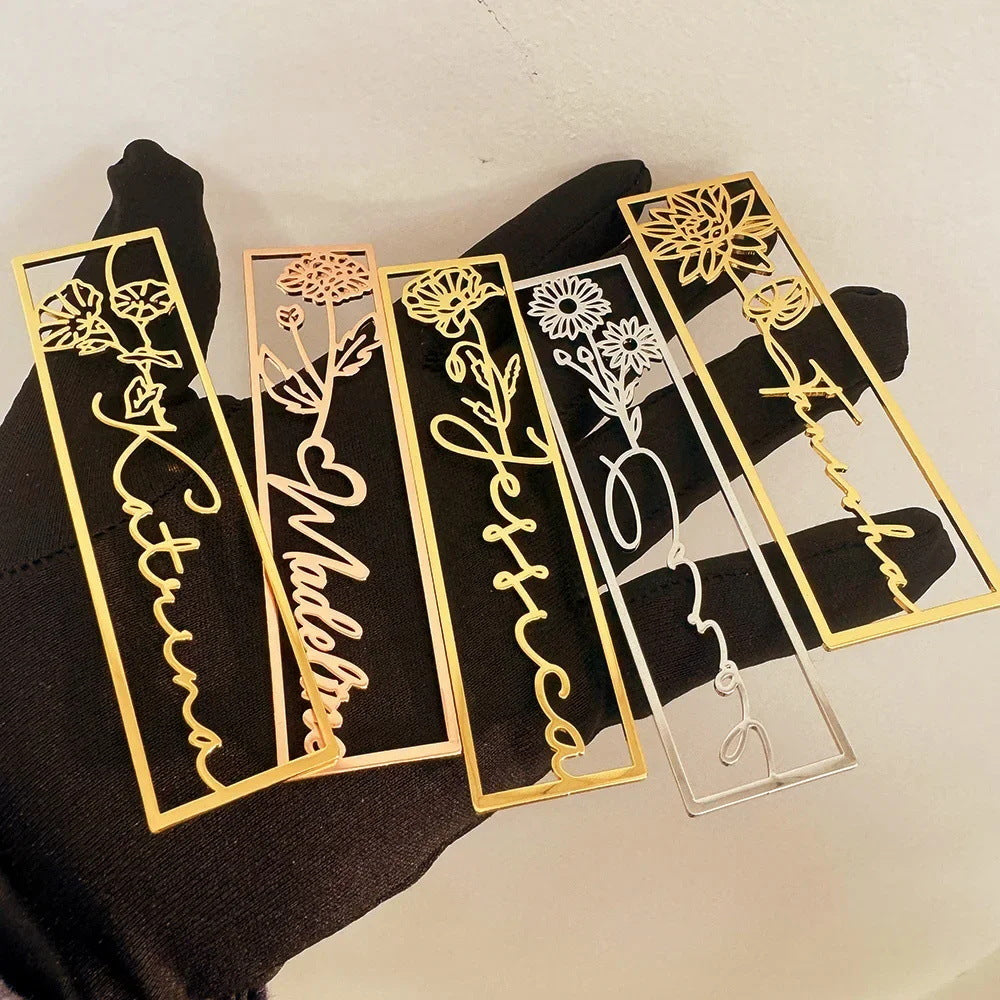customized birthday flower name bookmark - MERGE.DAY.1.FREESTYLE