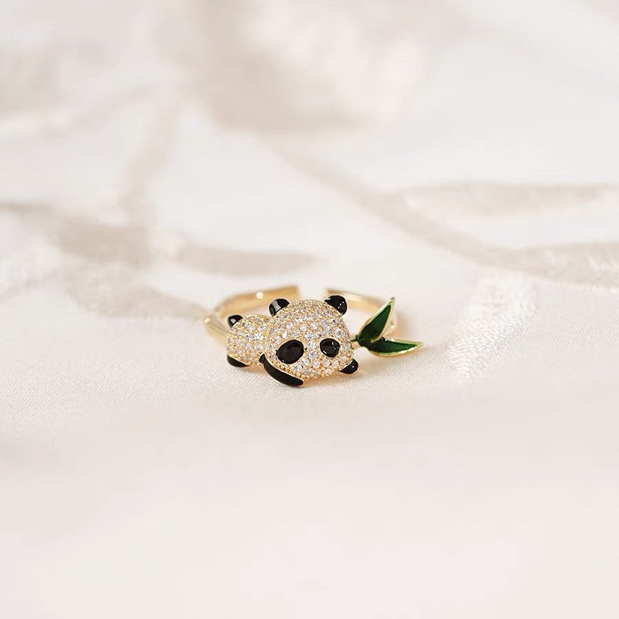 Cute panda bamboo ring girlfriends gift - MERGE.DAY.1.FREESTYLE