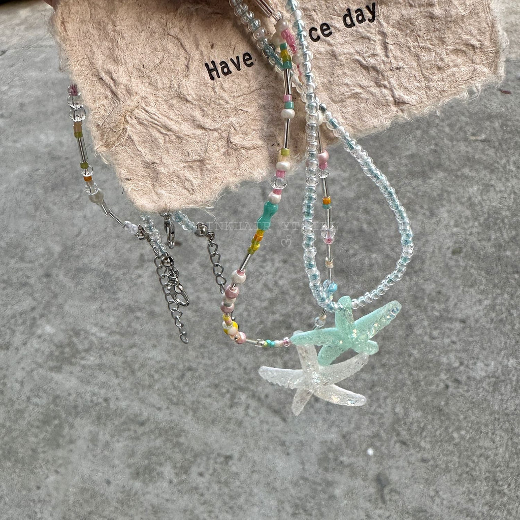 starfish necklace fresh dopamine color necklace - MERGE.DAY.1.FREESTYLE
