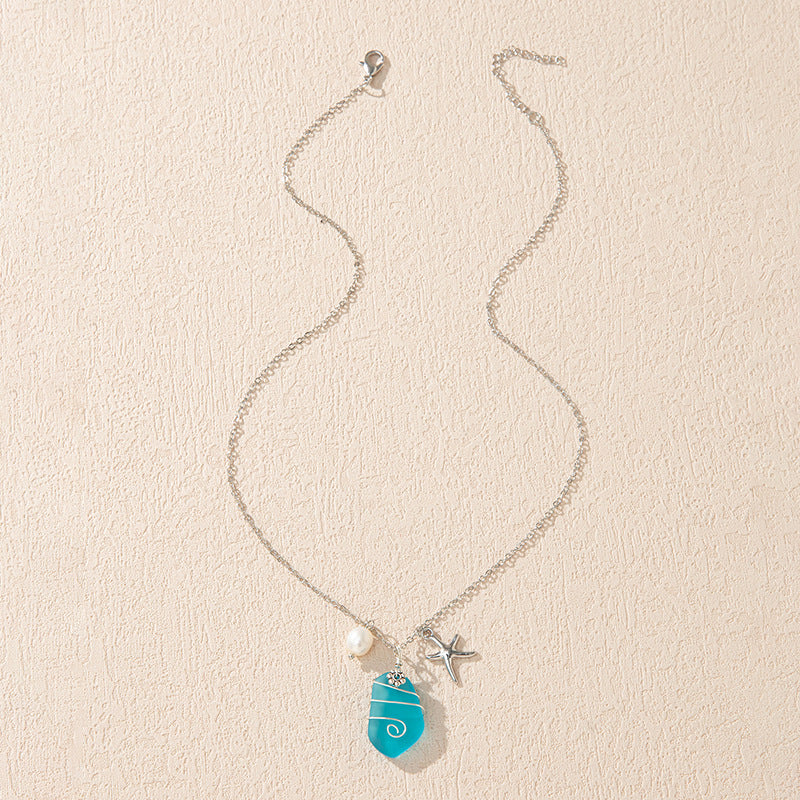 sea glass necklace - MERGE.DAY.1.FREESTYLE