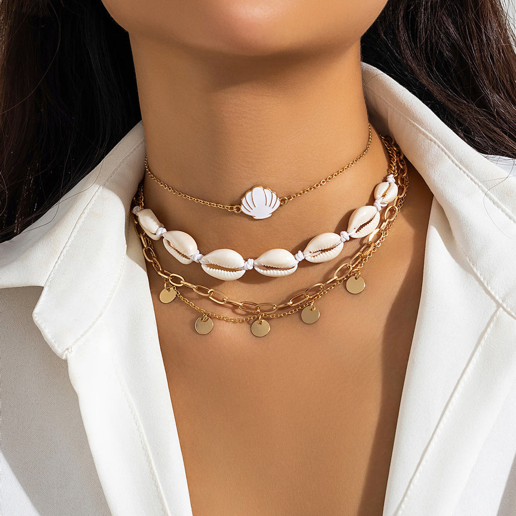 starfish necklace pearl shell necklace - MERGE.DAY.1.FREESTYLE