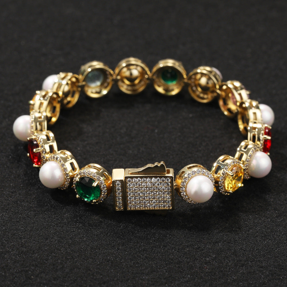 Creative multicolored pearl necklace - MERGE.DAY.1.FREESTYLE