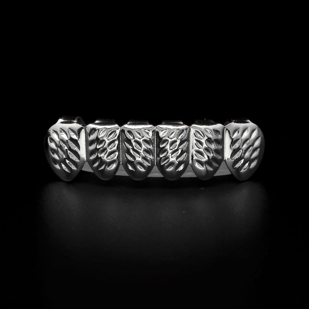 Hip-hop polished braces with gold electroplating - MERGE.DAY.1.FREESTYLE
