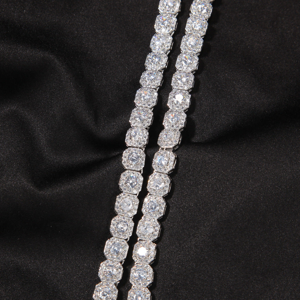 Hip-hop 9mm zircon-encrusted rock candy bracelet - MERGE.DAY.1.FREESTYLE