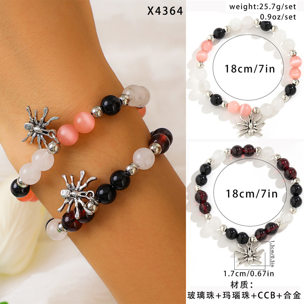 Halloween skull pumpkin bracelet set - MERGE.DAY.1.FREESTYLE