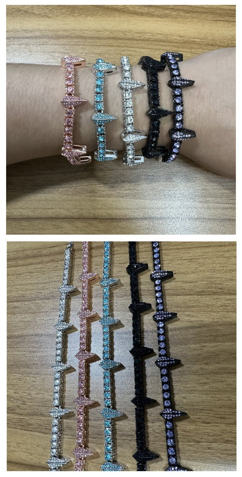 diamond tennis chain Black Panther bracelet - MERGE.DAY.1.FREESTYLE
