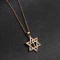 star of david necklace cross diamond necklace - MERGE.DAY.1.FREESTYLE
