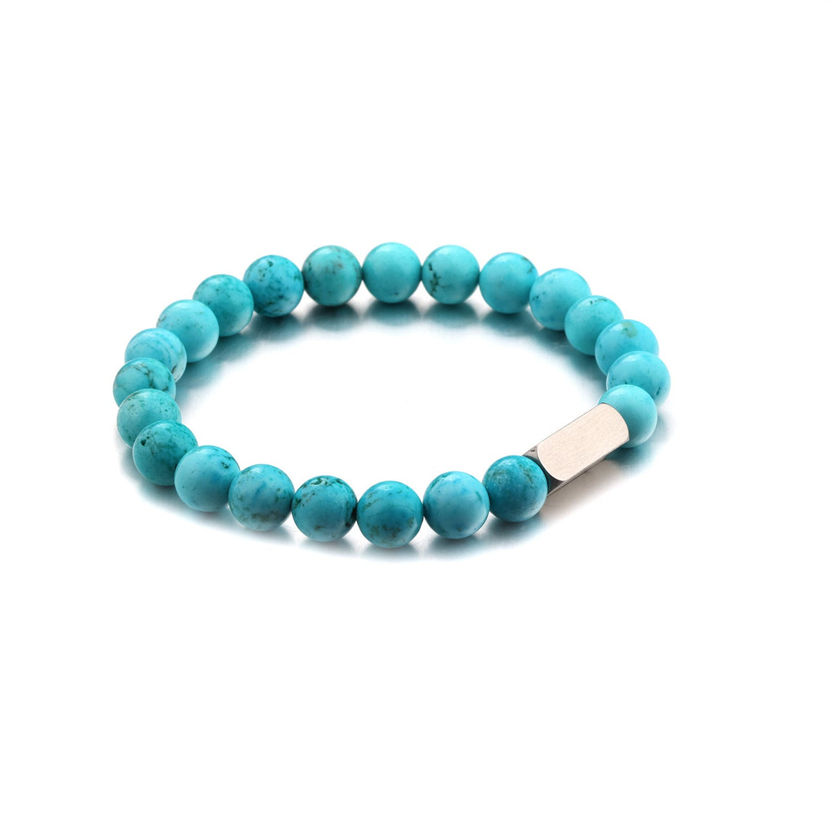Stainless steel engraved beaded bracelet - MERGE.DAY.1.FREESTYLE