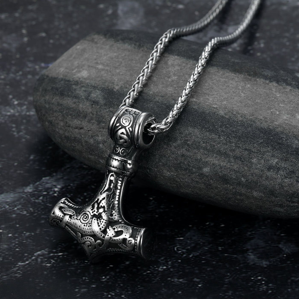 Viking mjolnir necklace - MERGE.DAY.1.FREESTYLE