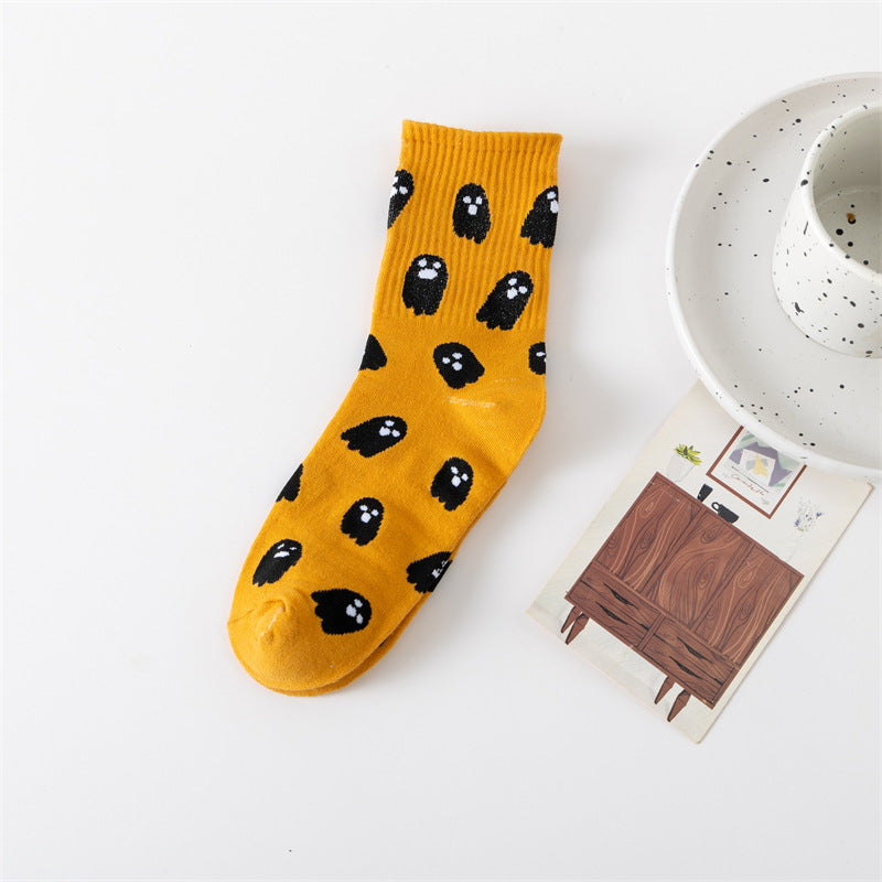 Halloween ghost middle-tube socks - MERGE.DAY.1.FREESTYLE