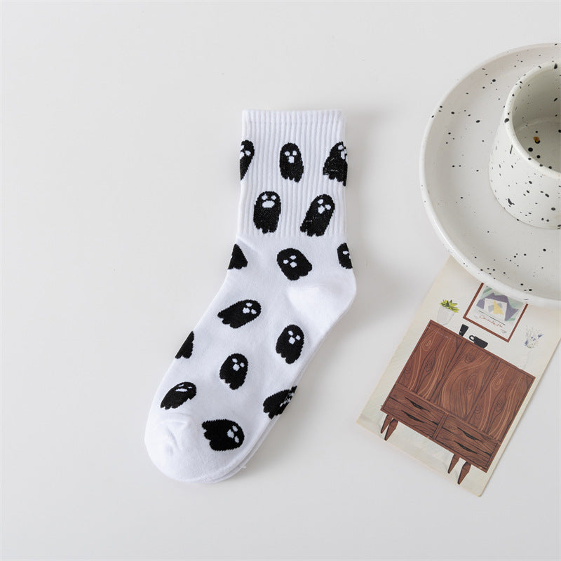 Halloween ghost middle-tube socks - MERGE.DAY.1.FREESTYLE