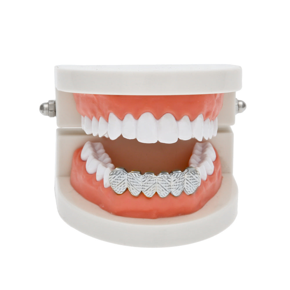 Hip-hop polished braces with gold electroplating - MERGE.DAY.1.FREESTYLE