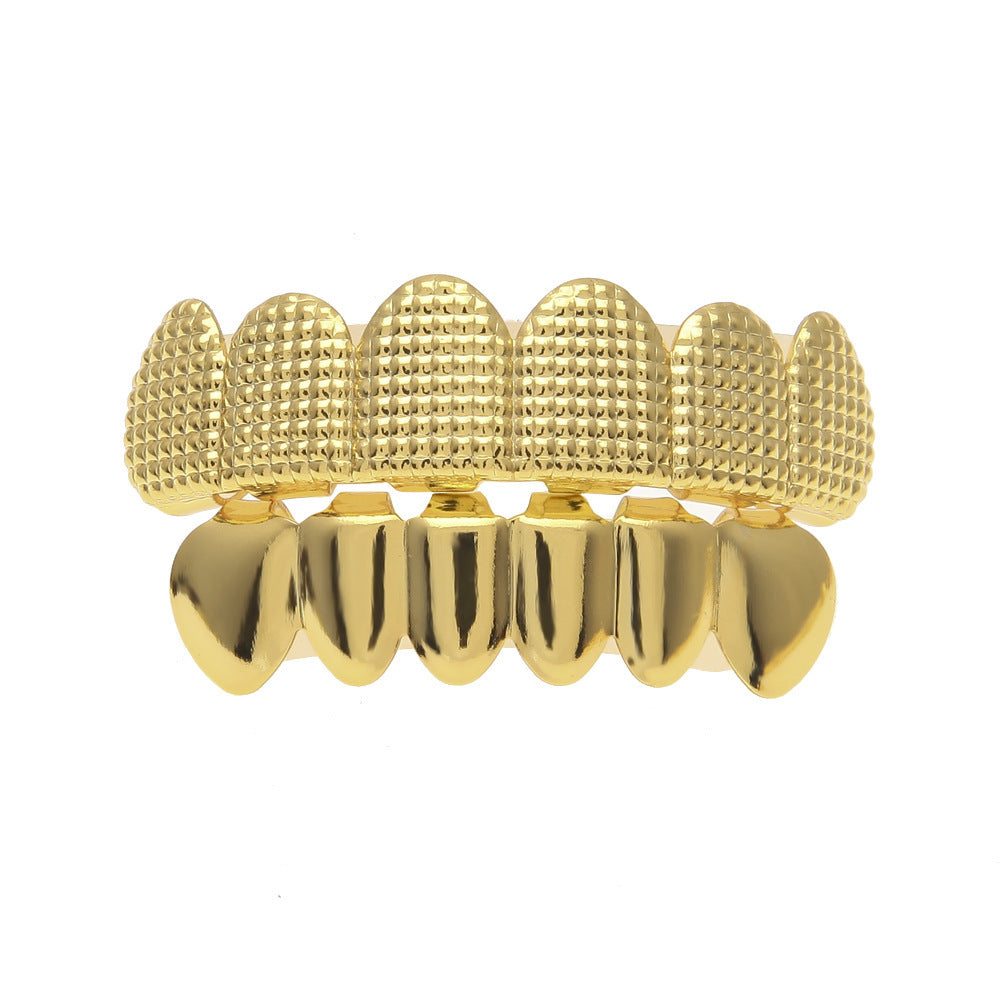 Hip-hop polished braces with gold electroplating - MERGE.DAY.1.FREESTYLE