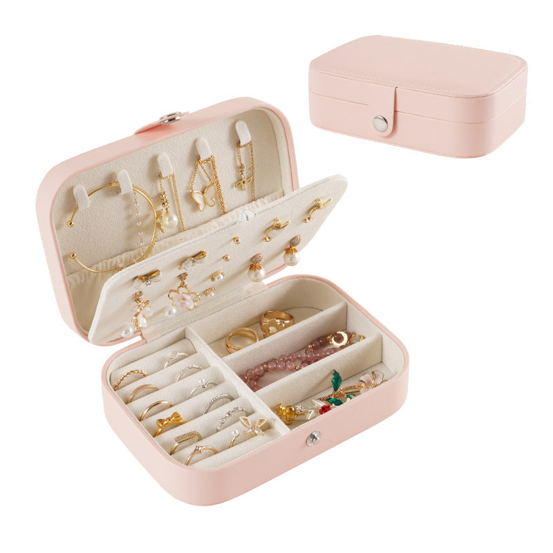Portable travel girl multi-layer jewelry box - MERGE.DAY.1.FREESTYLE
