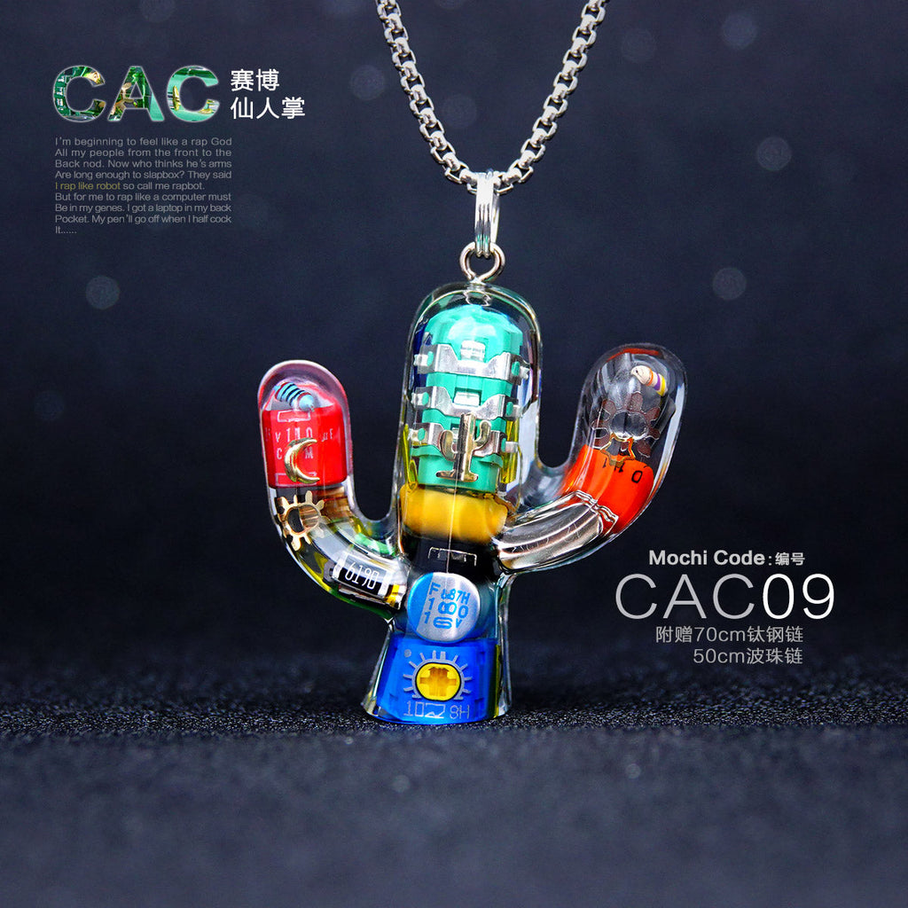 Original Cactus Necklace Delicate Cyberpunk Clavicle Chain - MERGE.DAY.1.FREESTYLE