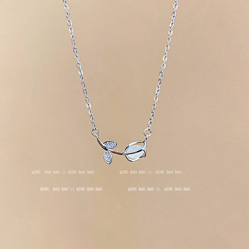 Titanium steel pearl clavicle necklace - MERGE.DAY.1.FREESTYLE