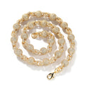 mens gold 5A Zirconia Ball chain necklace - MERGE.DAY.1.FREESTYLE
