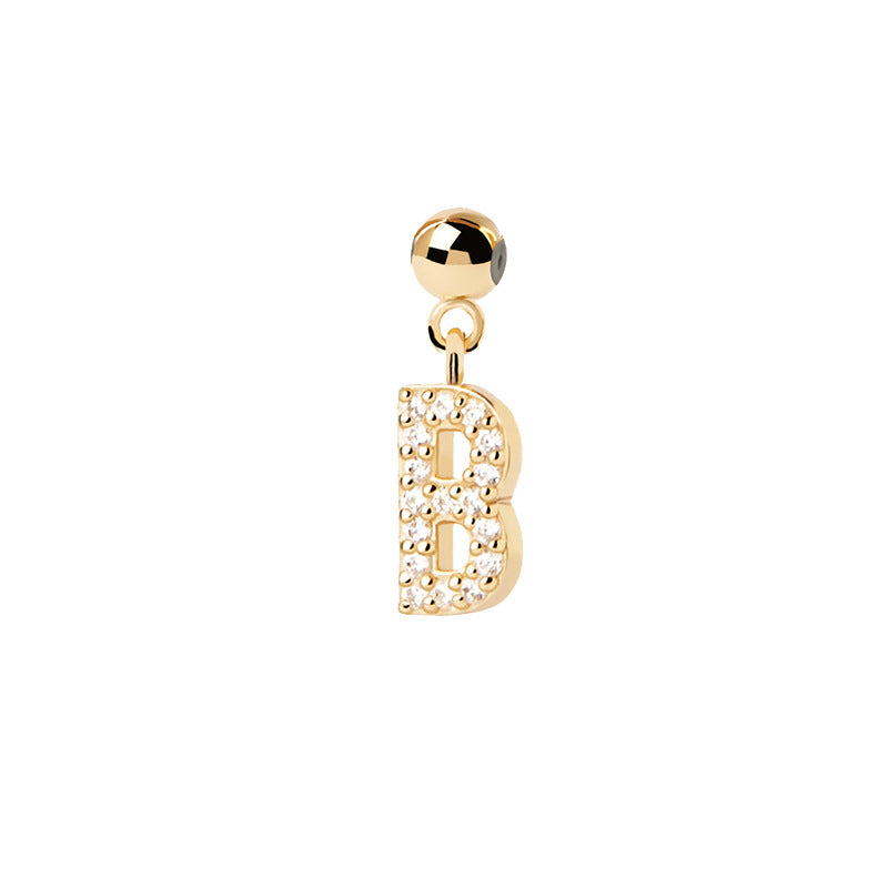 Letter full diamond DIY necklace clavicle chain - MERGE.DAY.1.FREESTYLE
