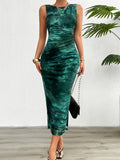 2024 Spring and Summer Tie-Dye Temperament Slim Sleeveless Dress - MERGE.DAY.1.FREESTYLE