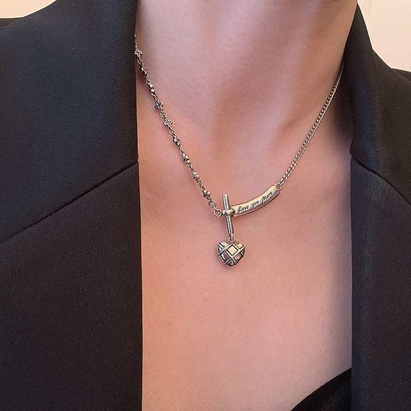 Love cross necklace women's personality hip hop clavicle necklace - MERGE.DAY.1.FREESTYLE