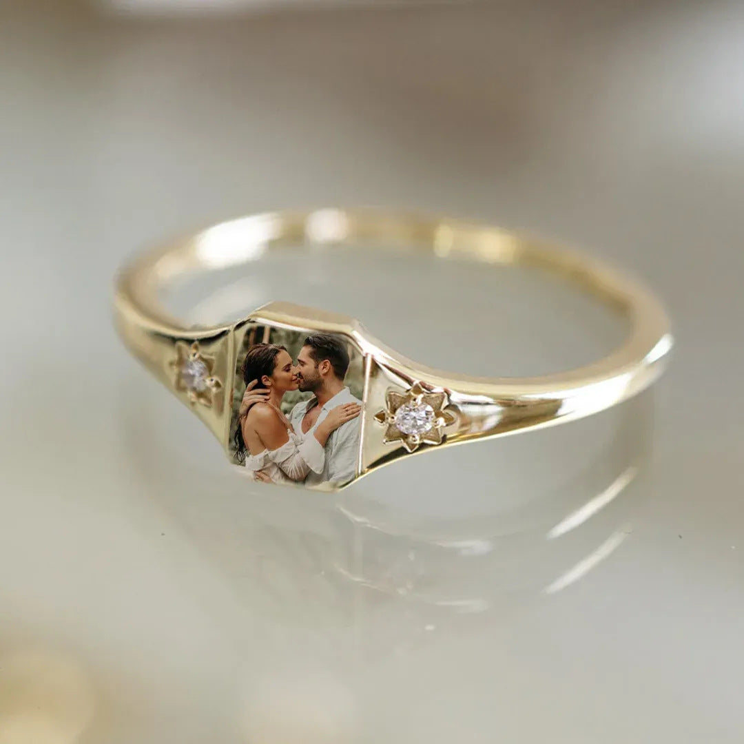 uv color printing birthstone ring - MERGE.DAY.1.FREESTYLE
